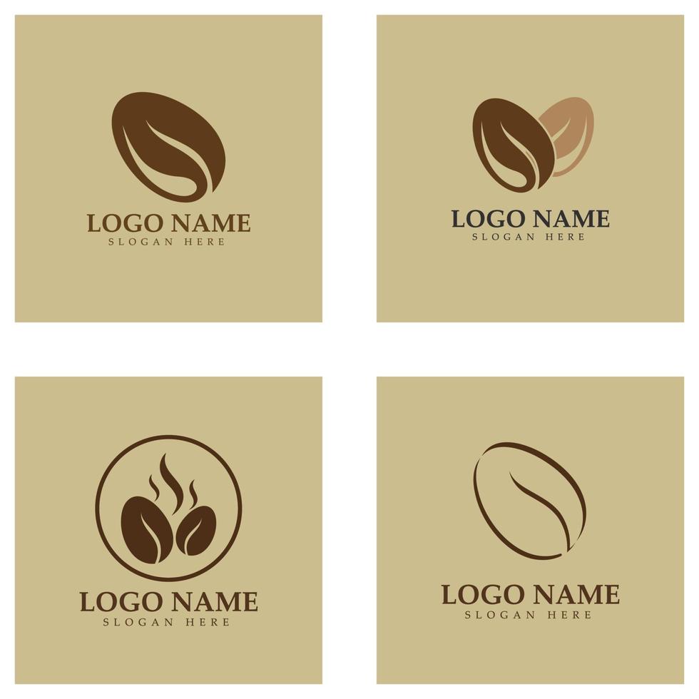 coffee bean icon vector