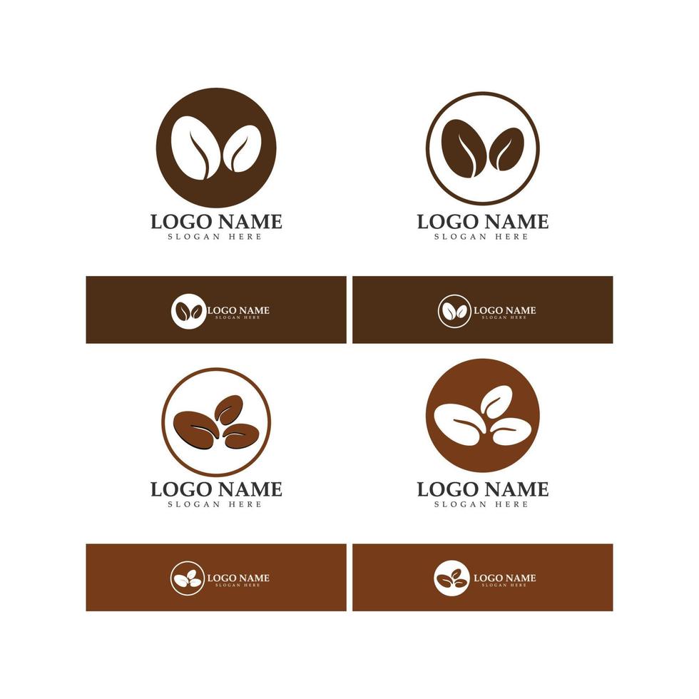 coffee bean icon vector