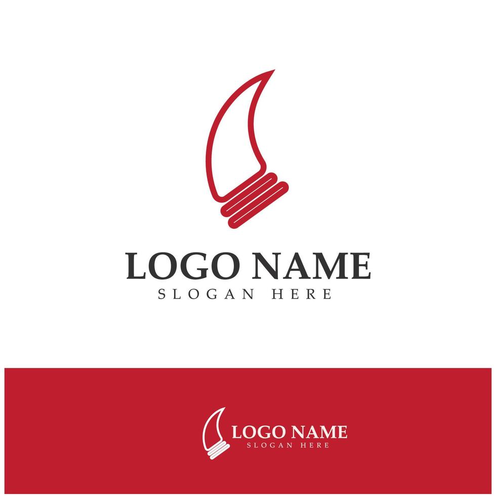 Devil horn vector icon logo design illustration template