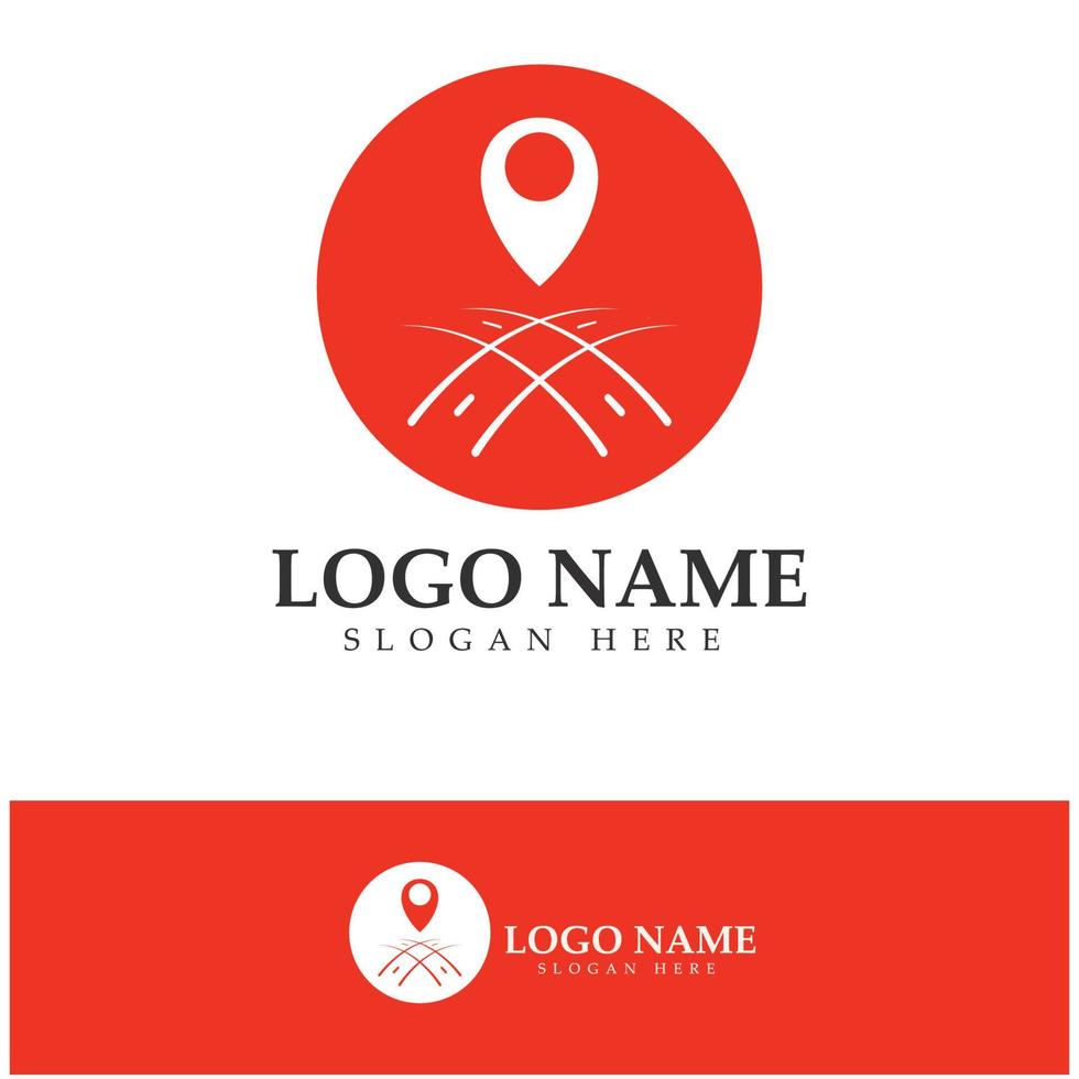 search find pin location maps GPS point logo design modern concept vector illustration