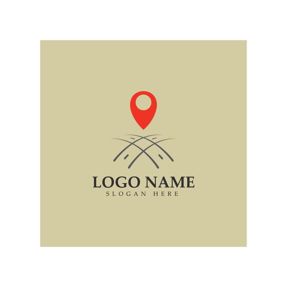 search find pin location maps GPS point logo design modern concept vector illustration