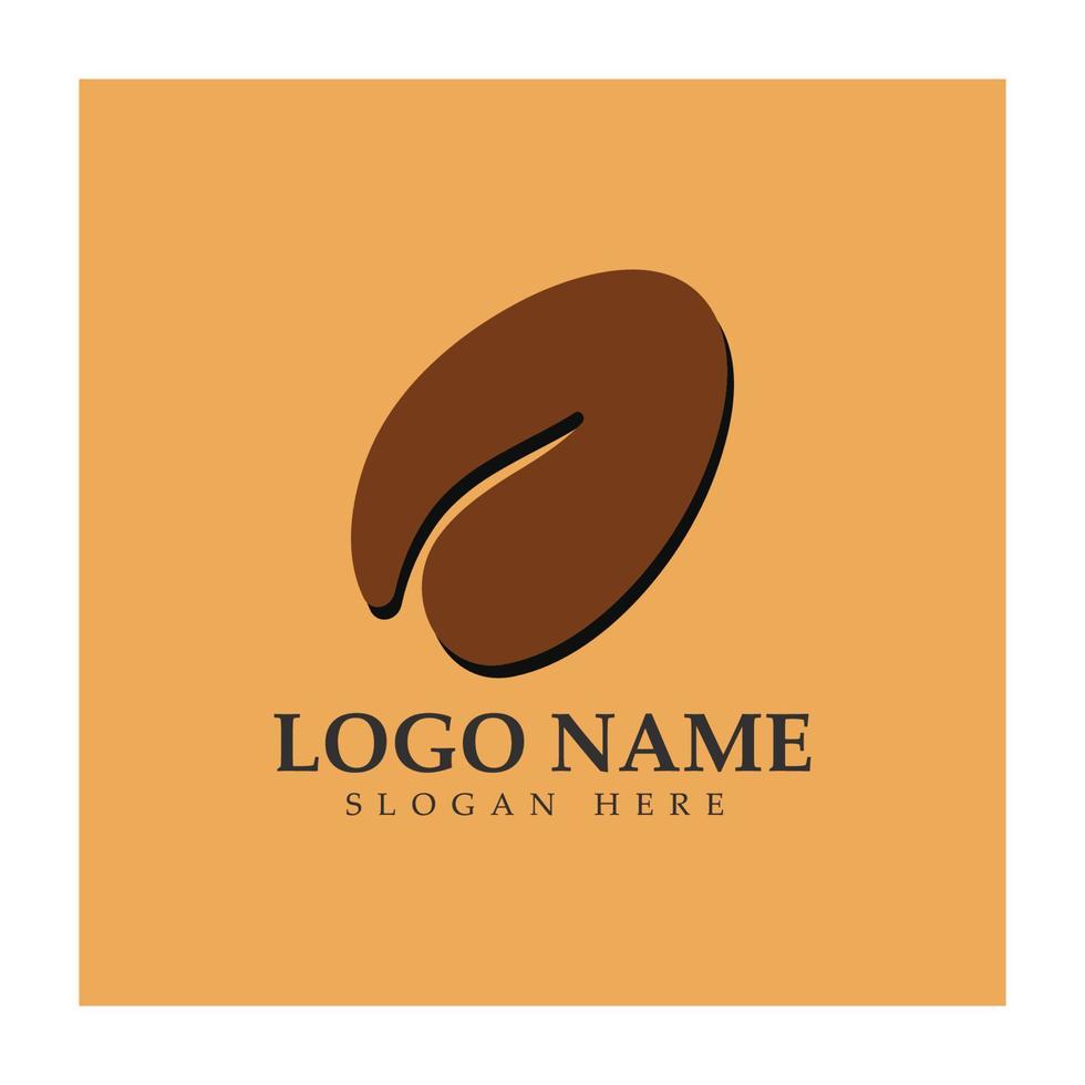 coffee bean icon vector