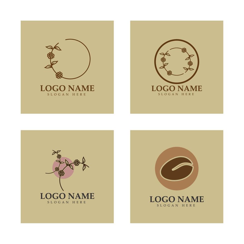 coffee bean icon vector