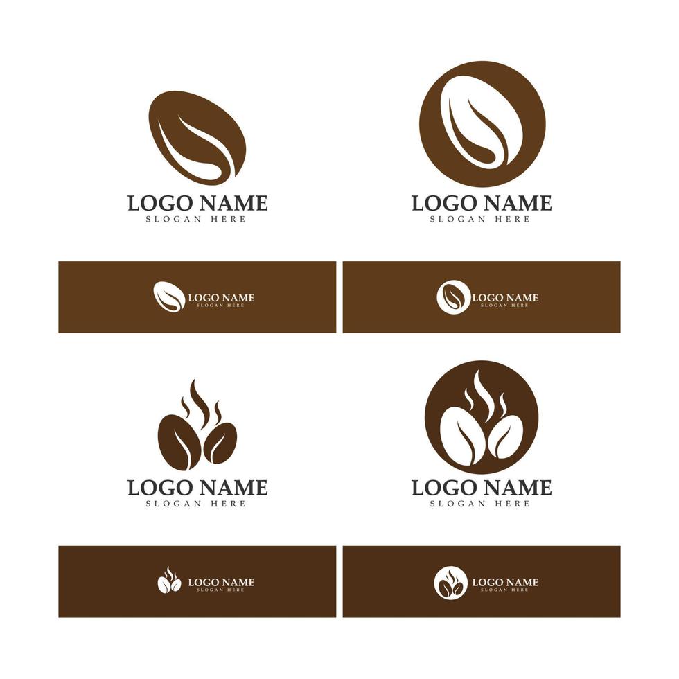 coffee bean icon vector