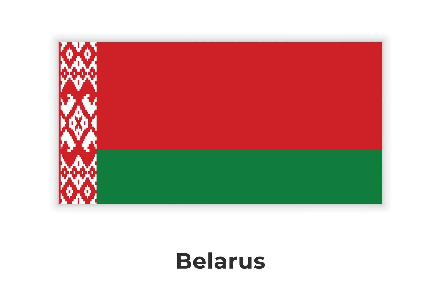 la bandera nacional de bielorrusia vector