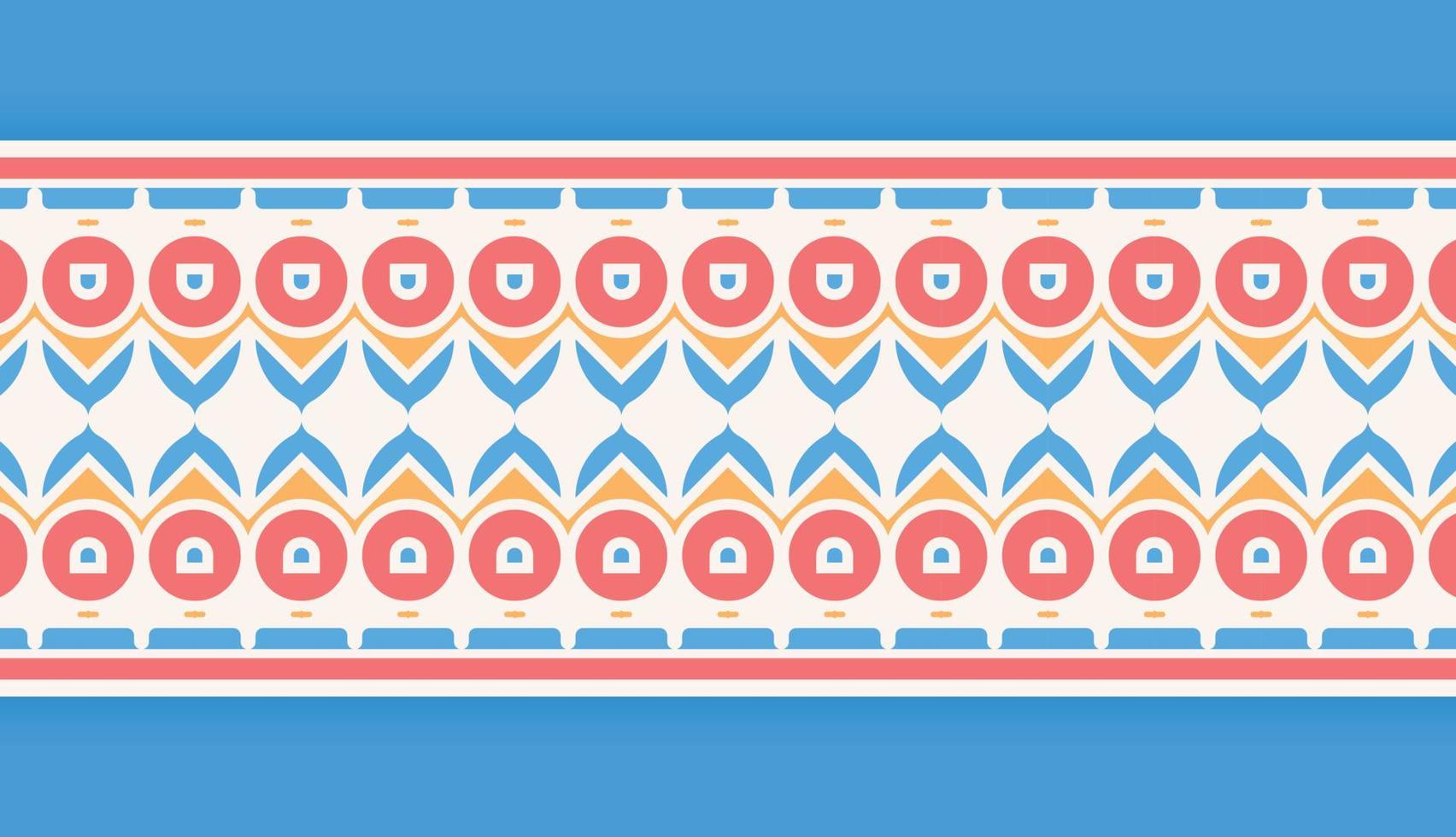colorful pattern border pattern design vector