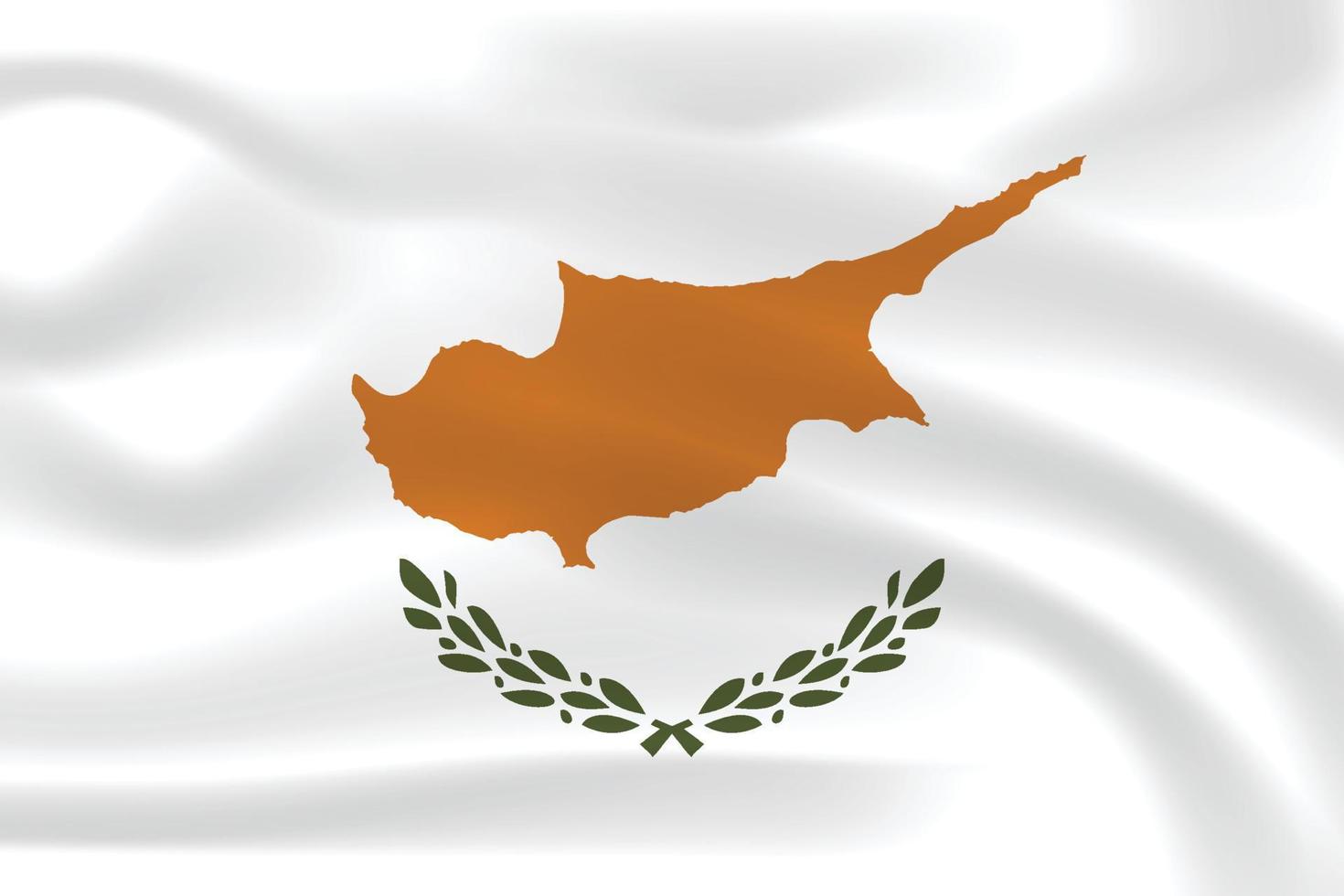 The National Flag of Cyprus vector