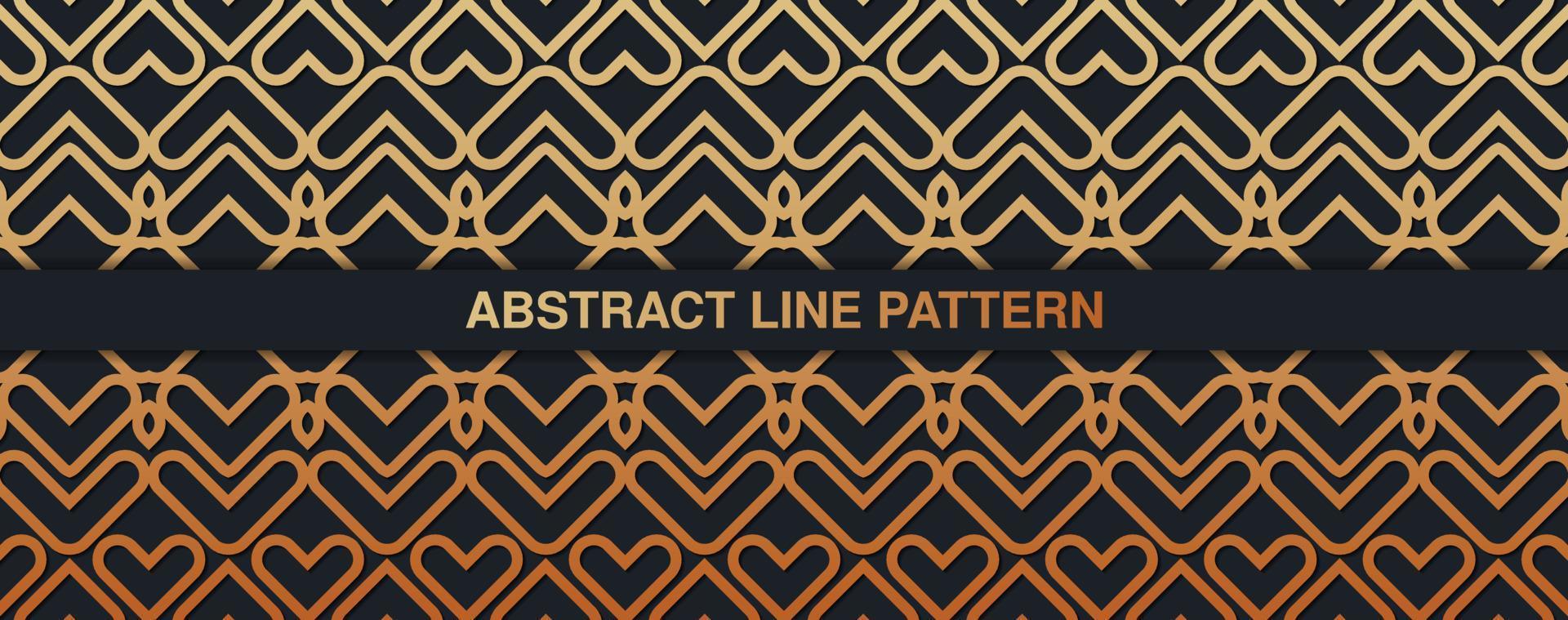elegant dark and gold geometric pattern background vector