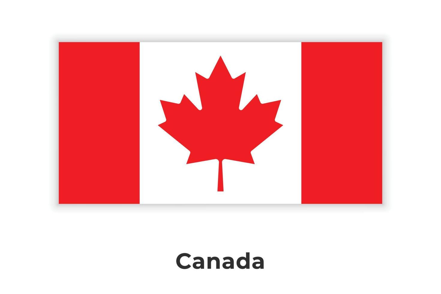 The National Flag Of Canada vector