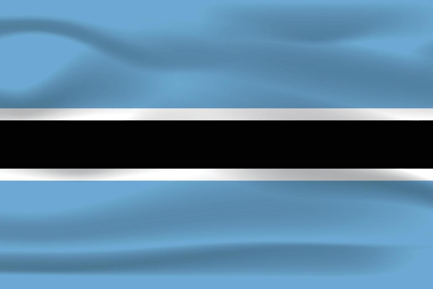 la bandera nacional realista de botswana vector