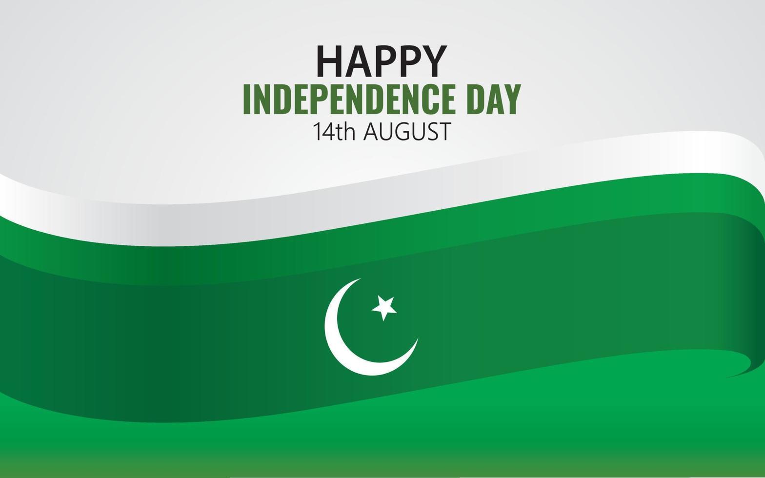 Pakistan Independence Day Celebration Vector Template.