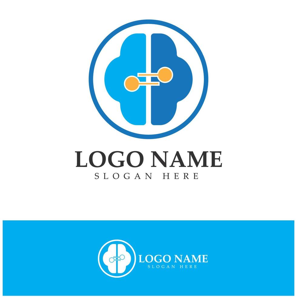 Neuron logo or nerve cell logo design,molecule logo illustration template icon with vector concept