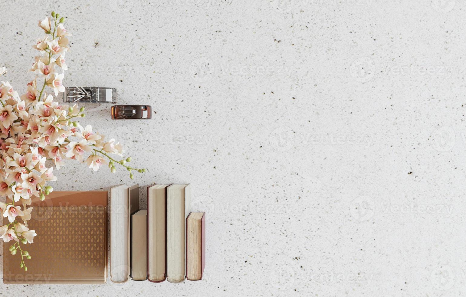 decoration on table with copy space photo