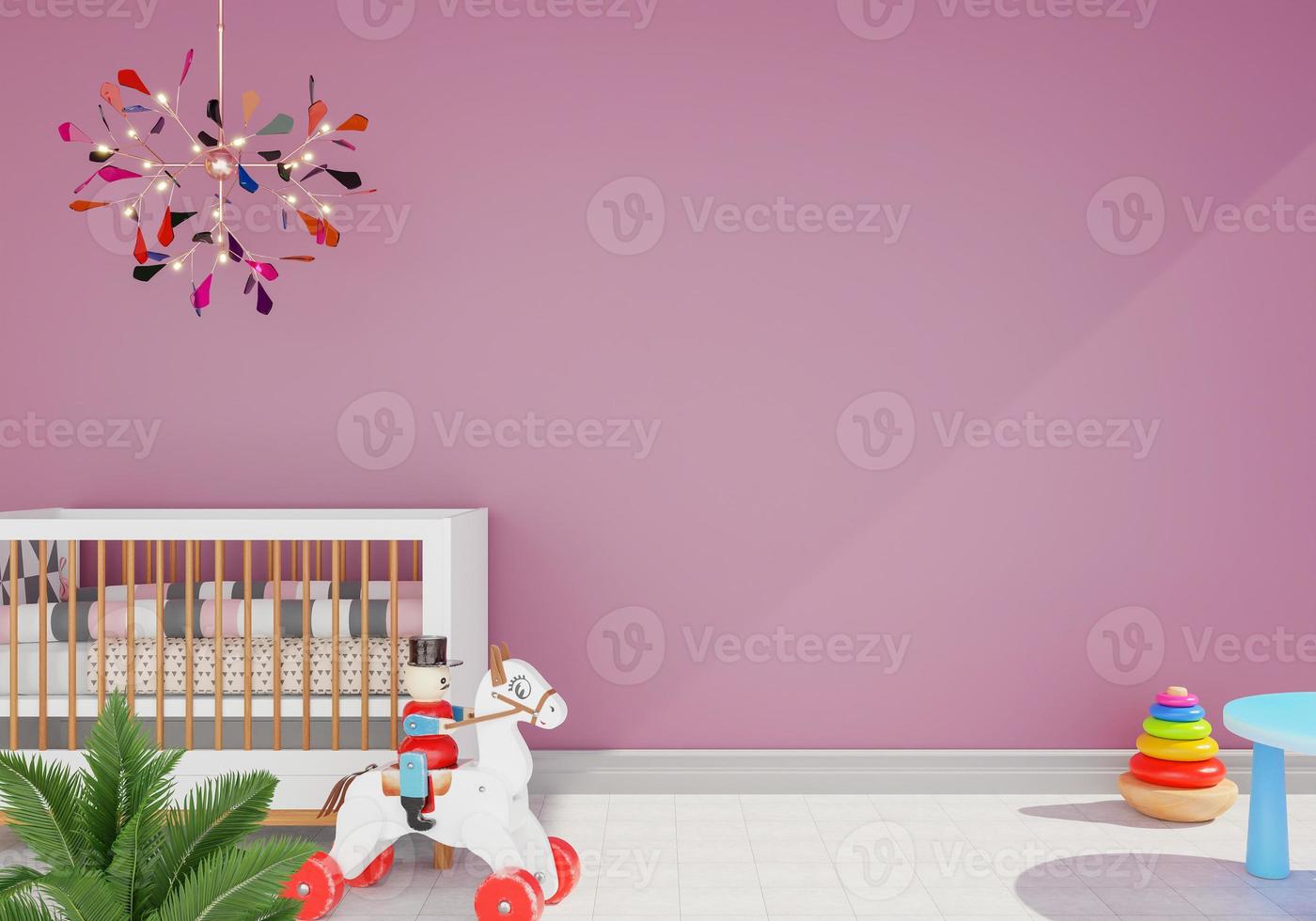 minimal interior style poster Mock up the living room wall in white with modern sofa and decorations in the living room.  copy space. 3D rendering. photo