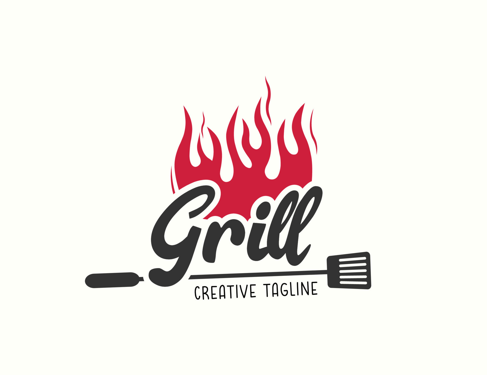 Grill logo design 9291634 Vector Art at Vecteezy