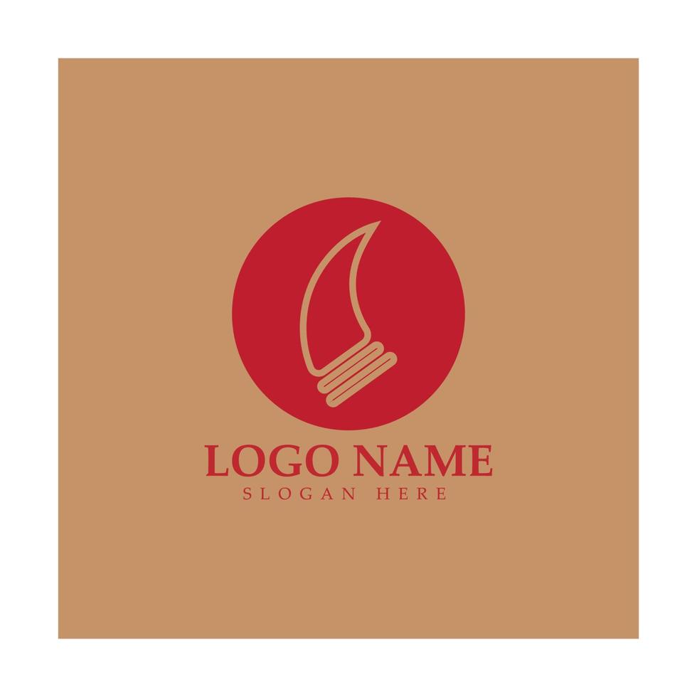 Devil horn vector icon logo design illustration template