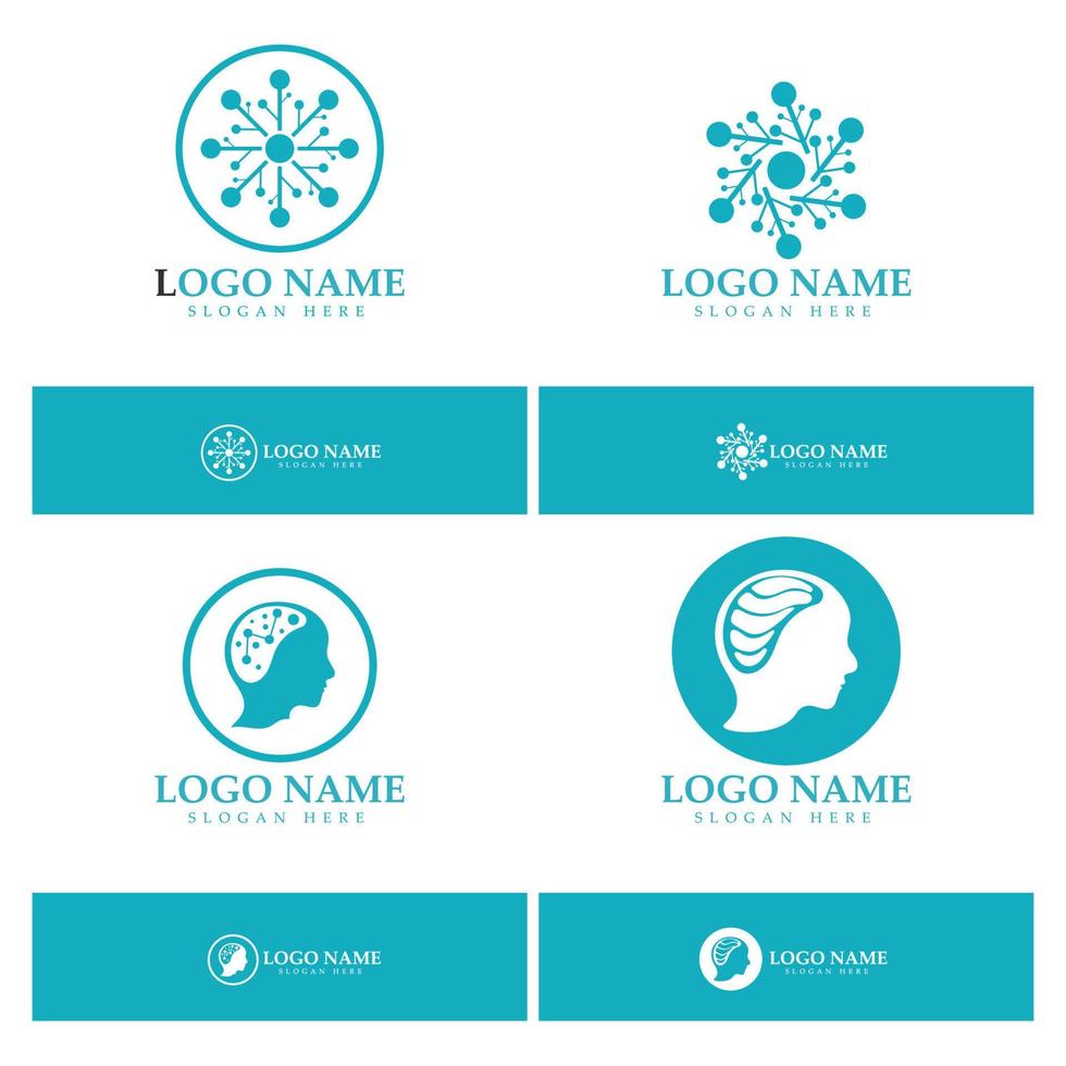 Neuron logo or nerve cell logo design,molecule logo illustration template icon with vector concept