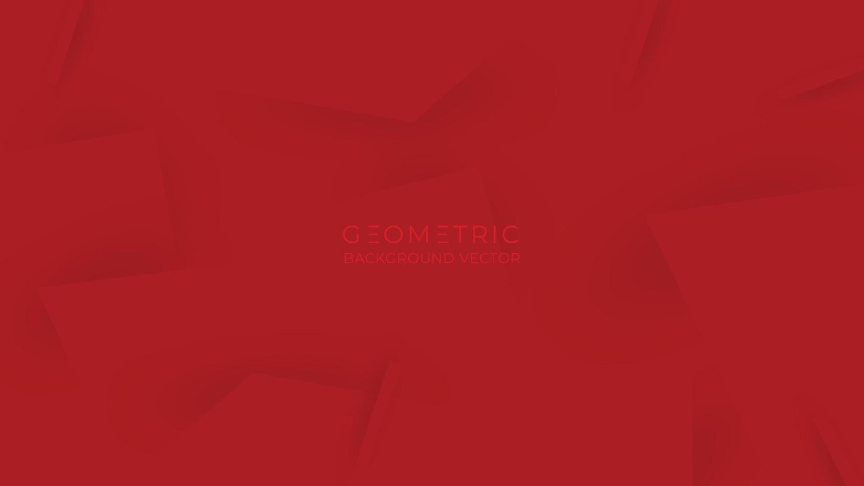 fondo de color rojo geométrico abstracto. concepto moderno para banner, web, encabezado, portada, cartelera, folleto, medios sociales, página de destino. ilustración vectorial vector