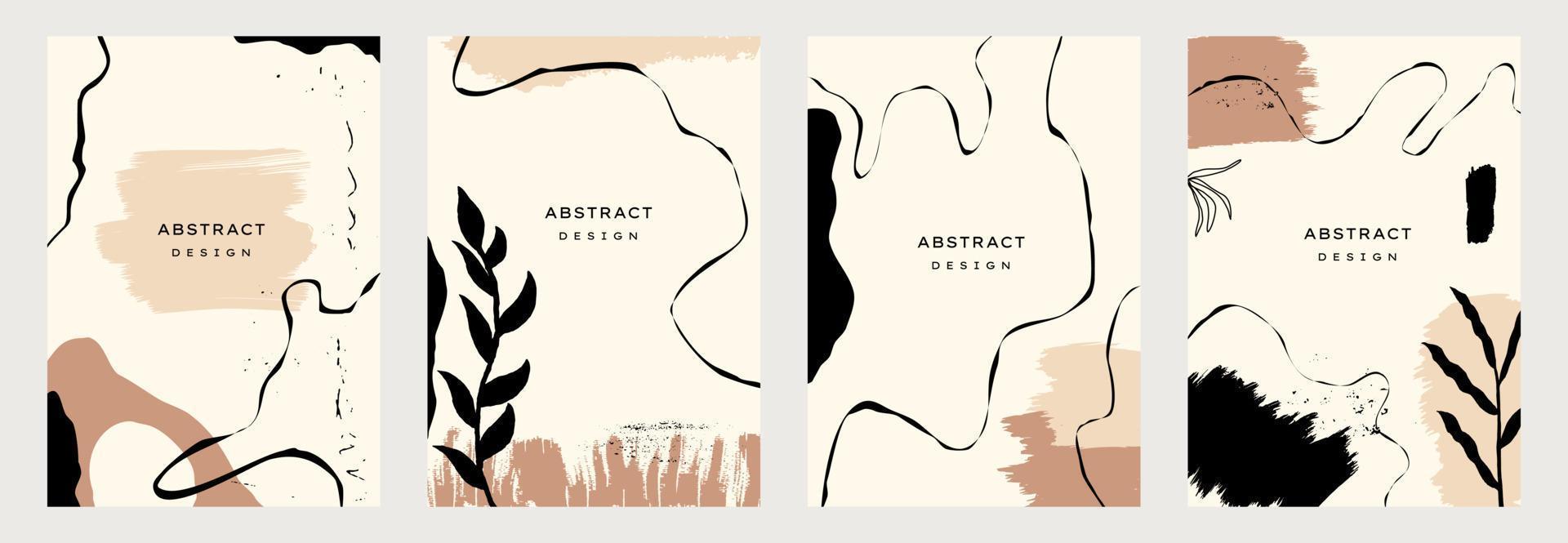 Abstract background with leaf pattern and various shapes set up. Ideal for cover, poster, business card, flyer, brochure,magazine first page,social media and other.vector illustration vector