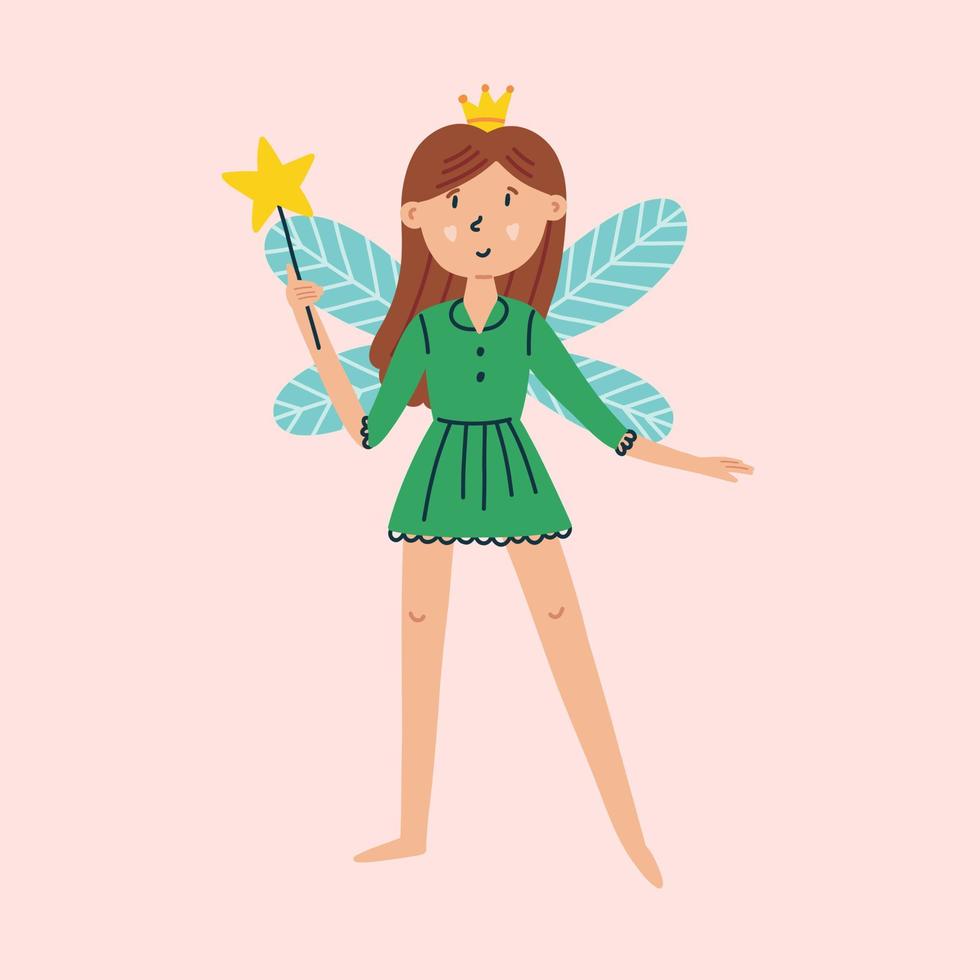 Tooth Fairy with Magic Wand vector