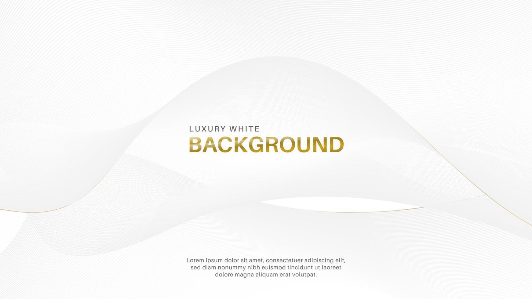 Modern and minimalist luxury abstract white background vector