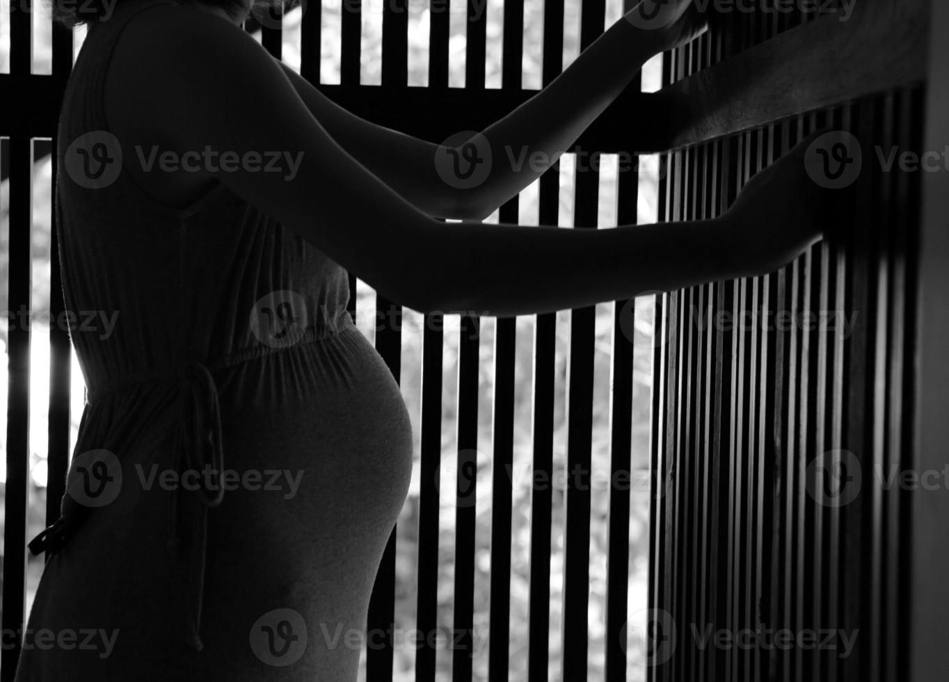 Pregnant woman in prison photo