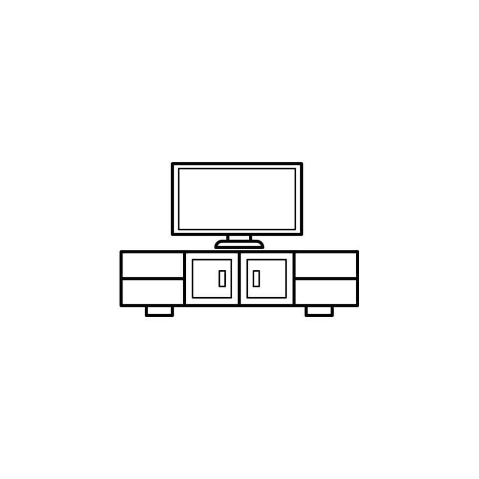 tv furniture vector for website symbol icon presentation