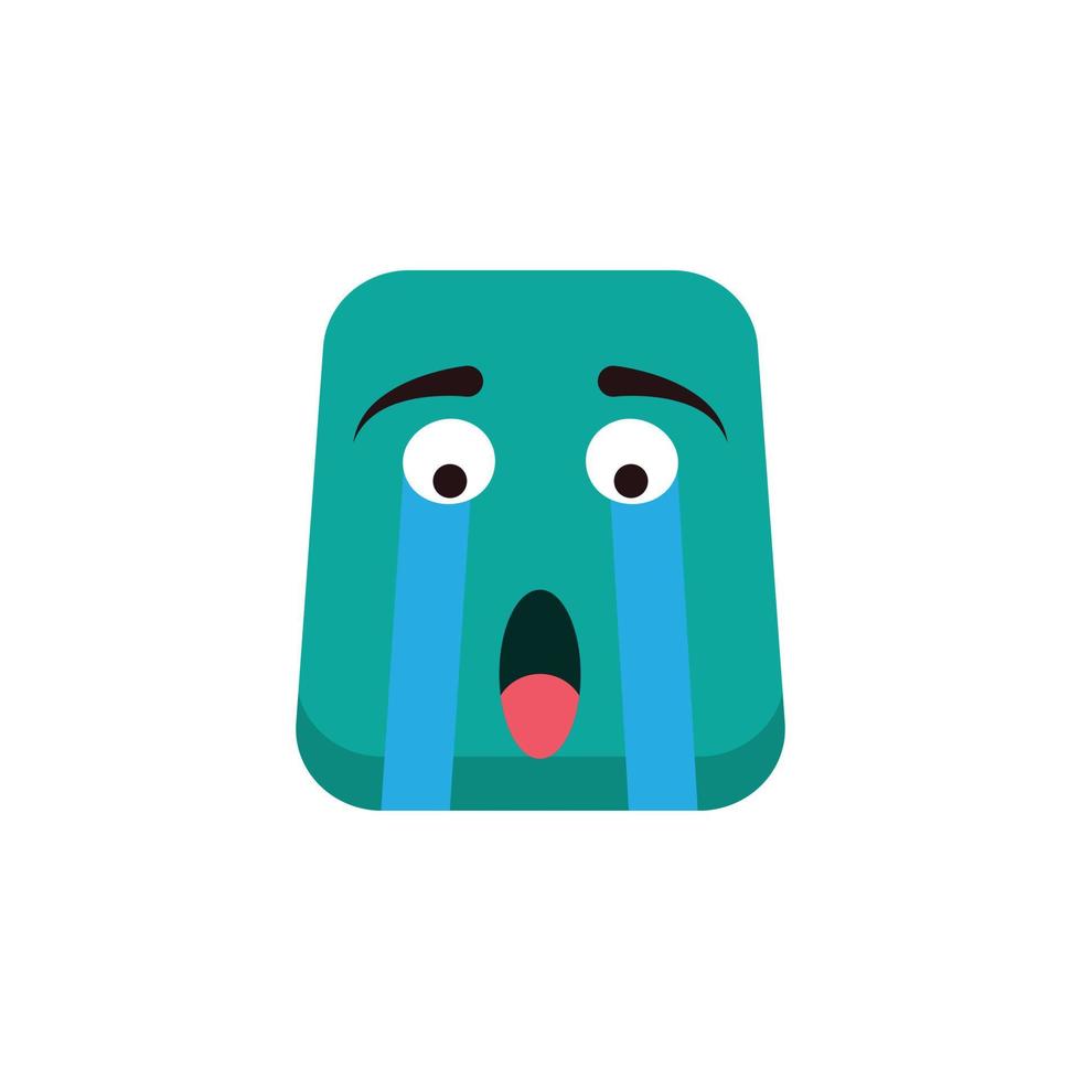 vector de cara emoji para presentación de icono de símbolo de sitio web