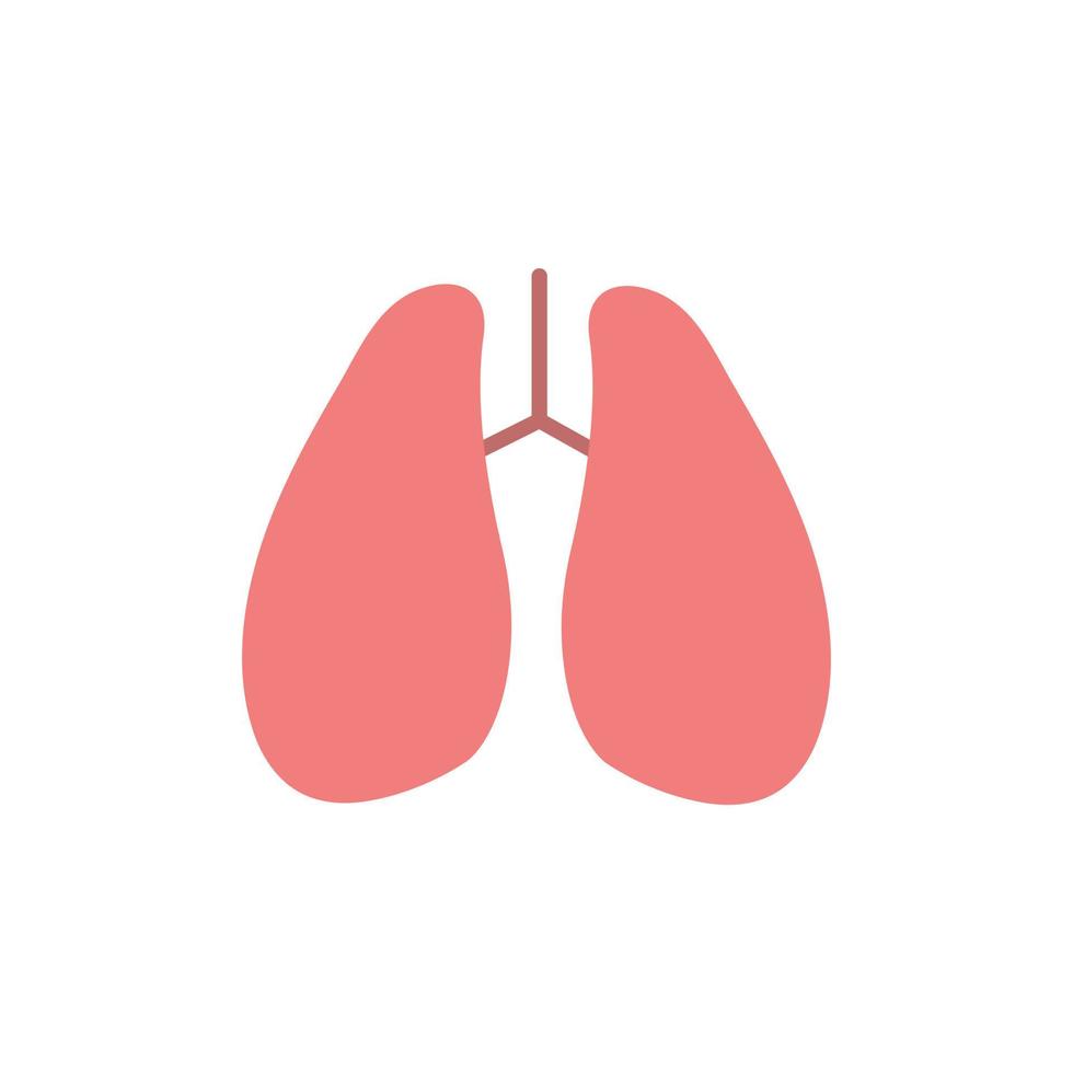 vector de pulmones para la presentación del icono del símbolo del sitio web