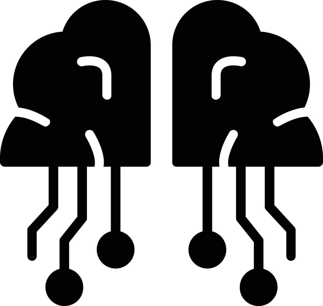 Artificial Intelligence Vector Glyph Icon