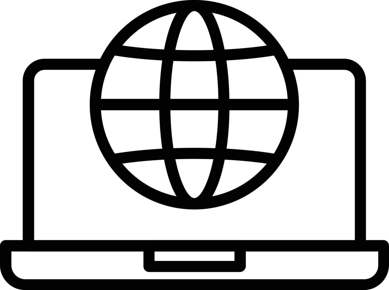 World Wide Vector Line Icon