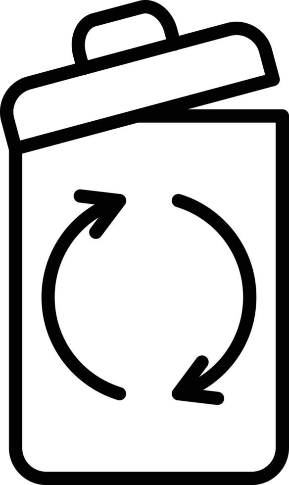 Trash Vector Line Icon