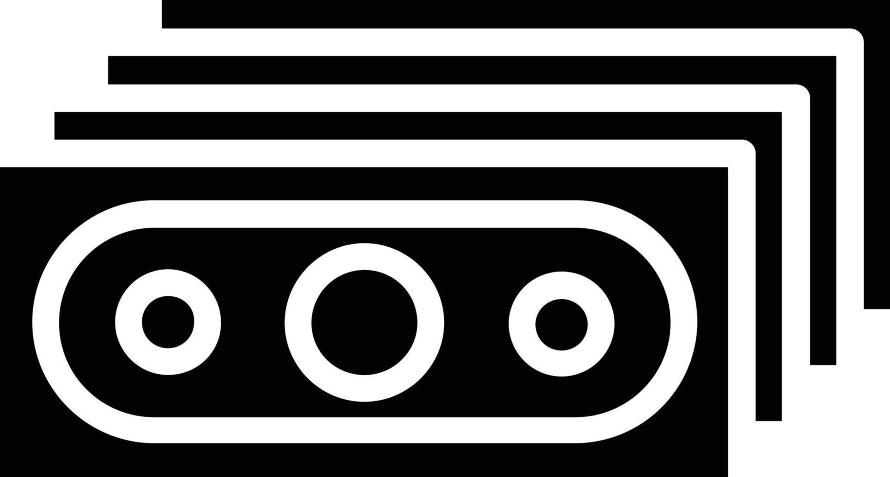 Money Glyph Icon vector