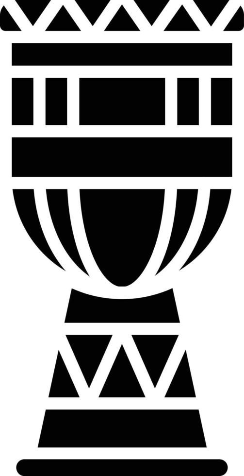 icono de glifo de djembe vector