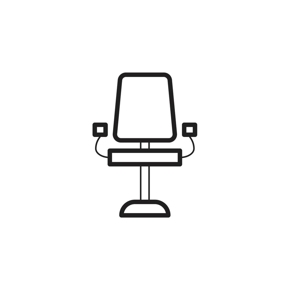 vector de silla para presentación de icono de símbolo de sitio web