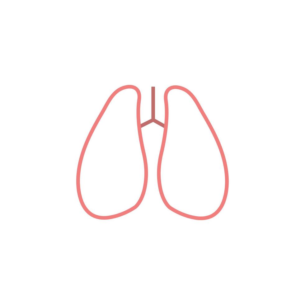lungs vector for website symbol icon presentation