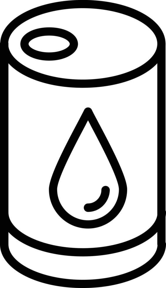 Oil Berral Vector Line Icon