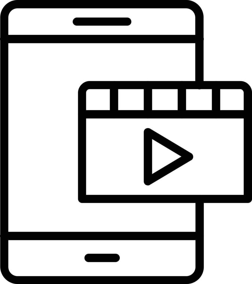 Movie Vector Line Icon