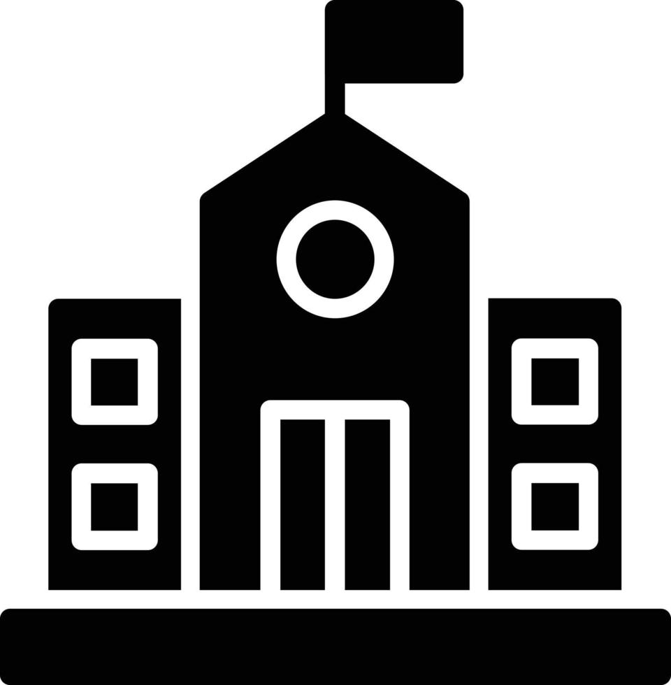 College Glyph Icon vector