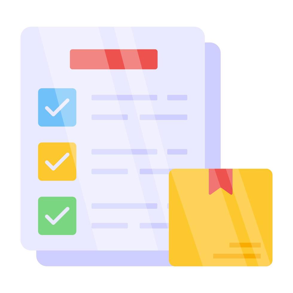 An editable design icon of checklist vector