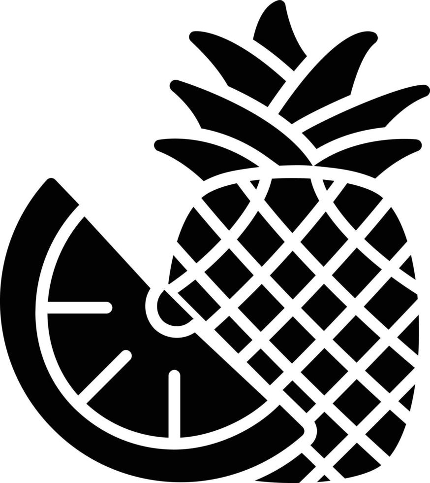 Pine Apple Glyph Icon vector