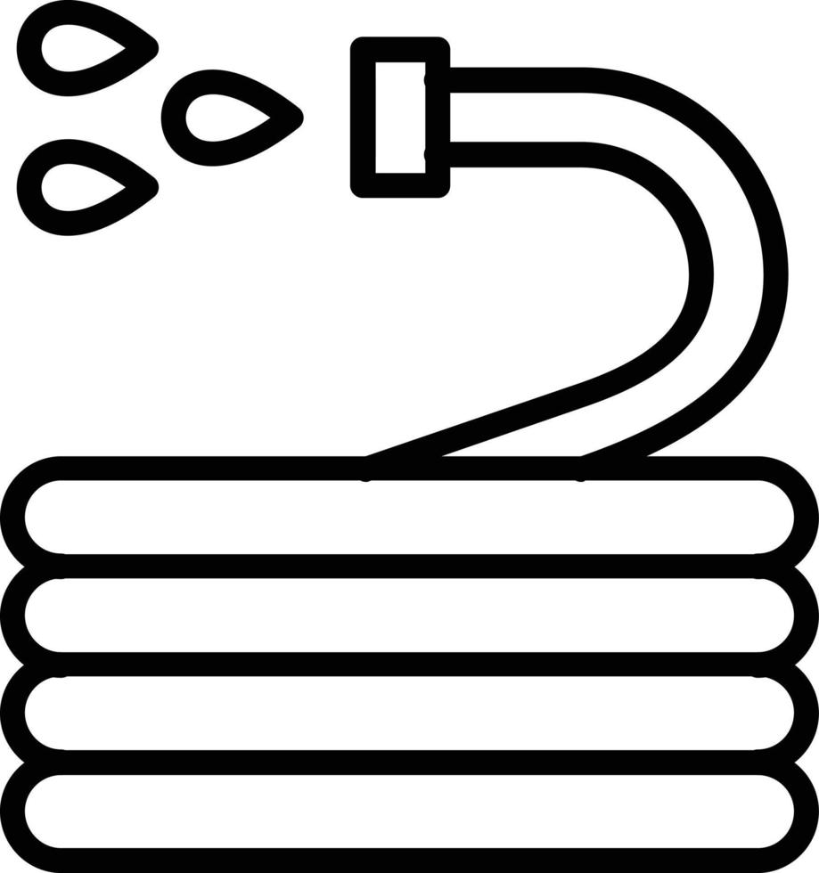 Water Hose Vector Line Icon