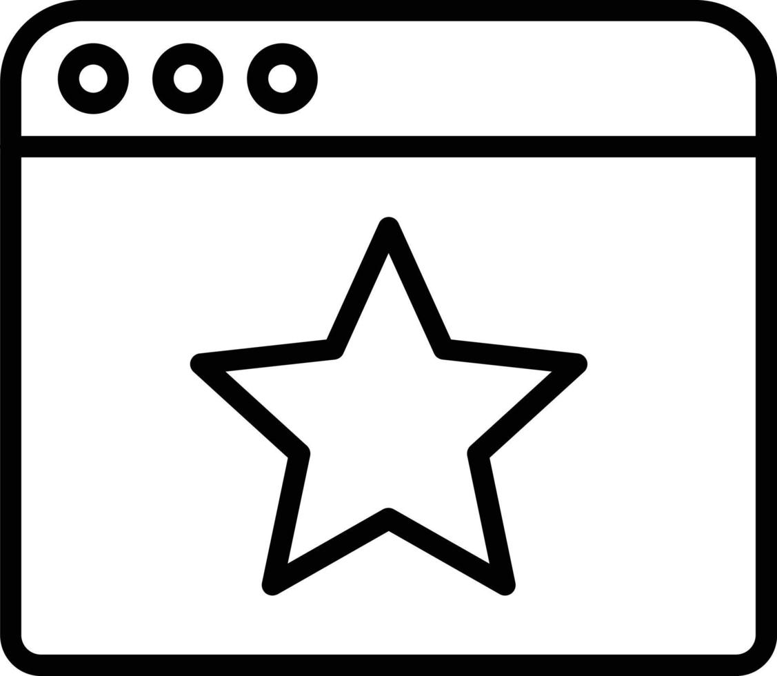 Favourite Vector Line Icon