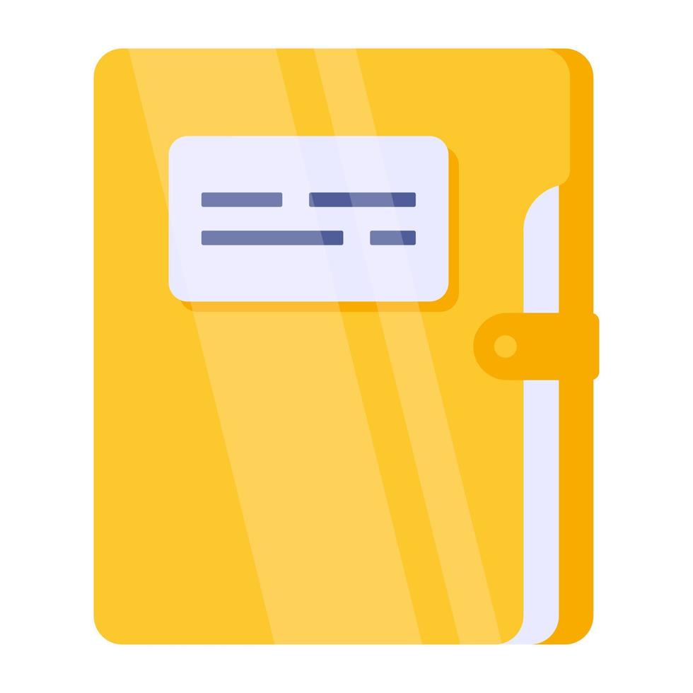 Conceptual linear design icon of notebook vector