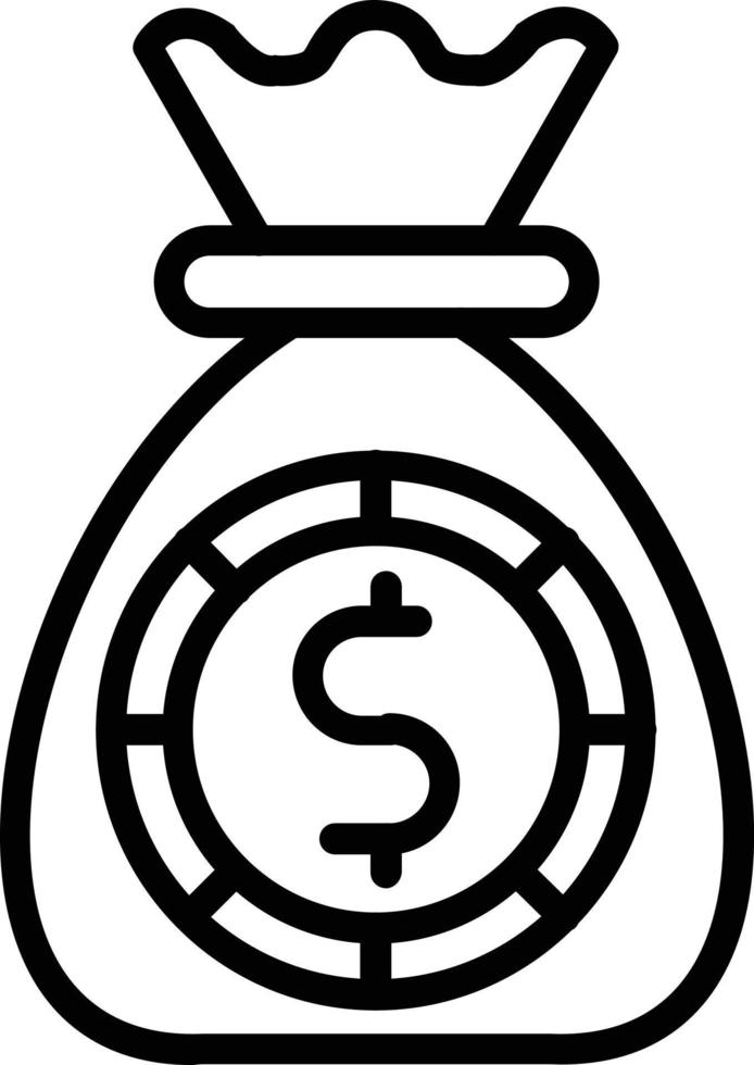 Pouch Vector Line Icon