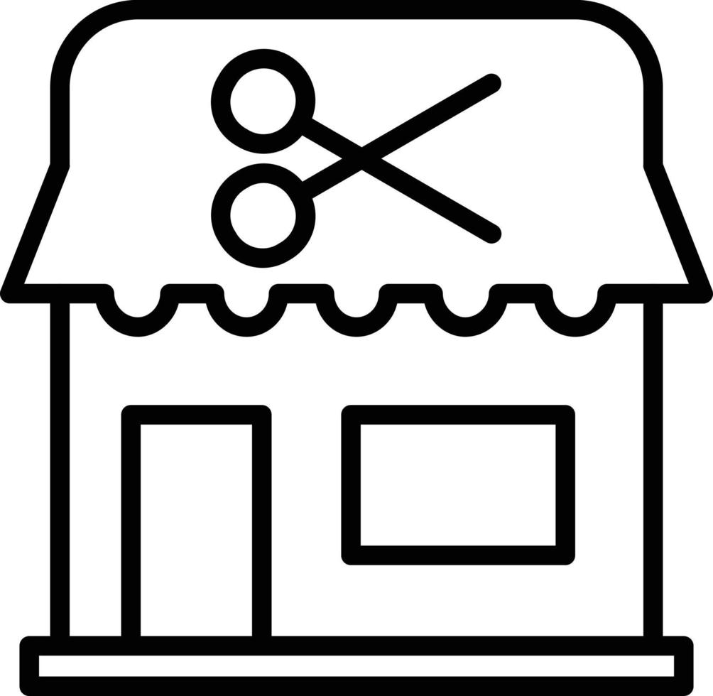 Barber Shop Vector Line Icon