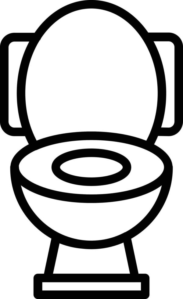 Toilet Vector Line Icon