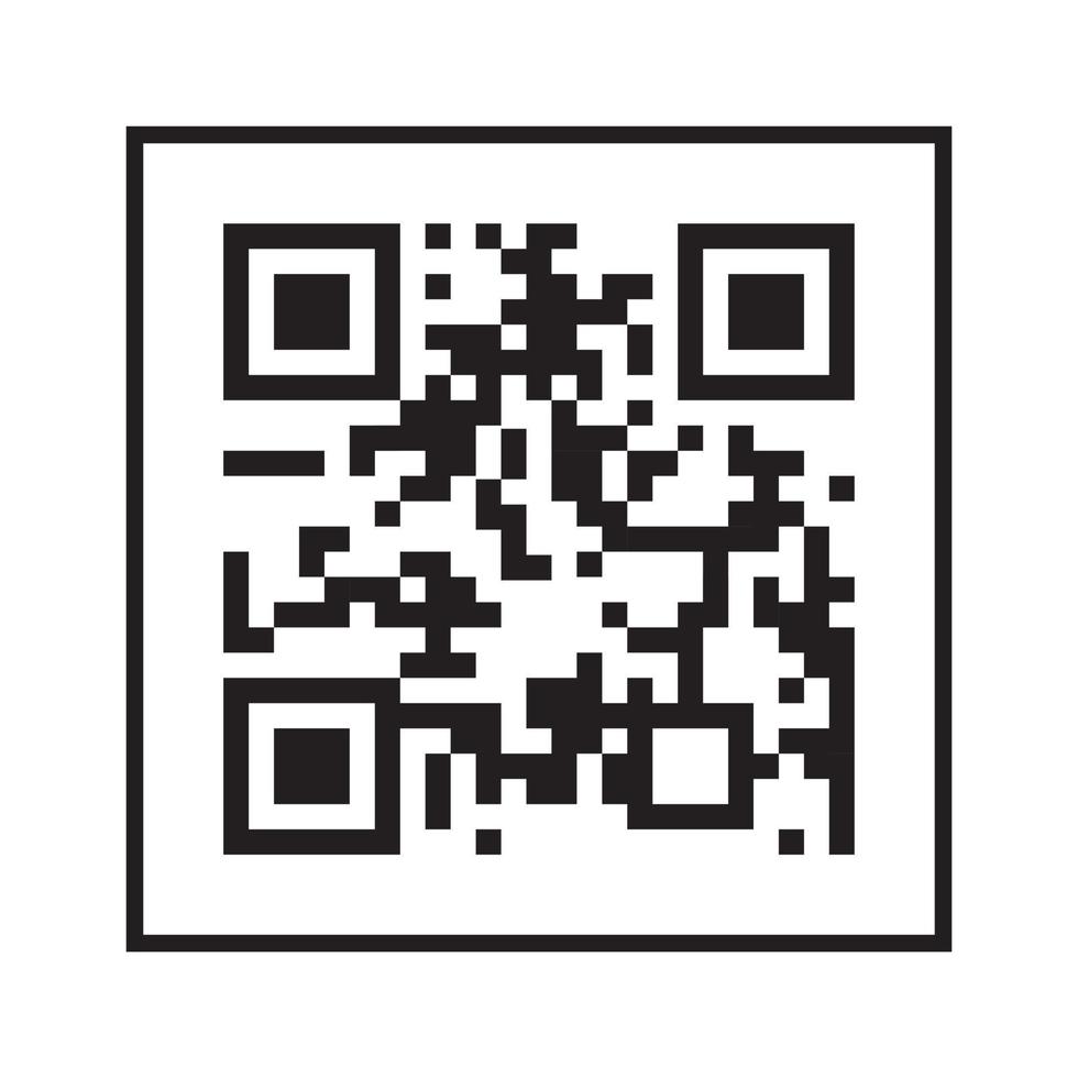 qr code vector for website symbol icon presentation