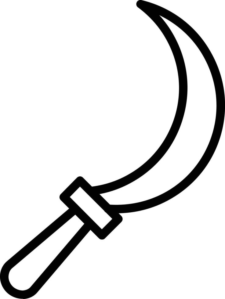 Sickle Vector Line Icon