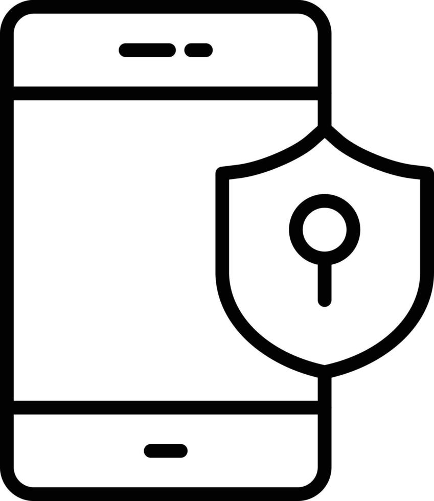 Shield Vector Line Icon